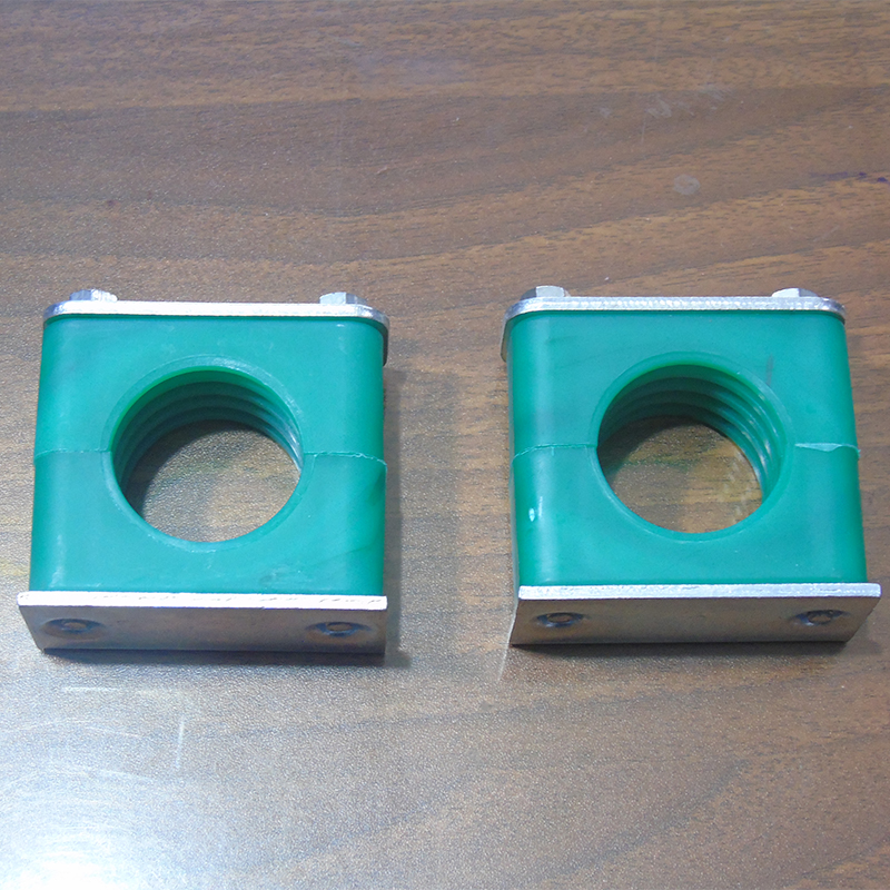 Light load type single-hole hexagonal plastic pipe clips hydraulic oil pipe card 6-30mm 50 mm fastener bracket steel pipe clamp