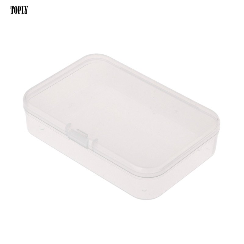 Caja de pesca de plástico transparente, anzuelo, anzuelo, almacenamiento portátil
