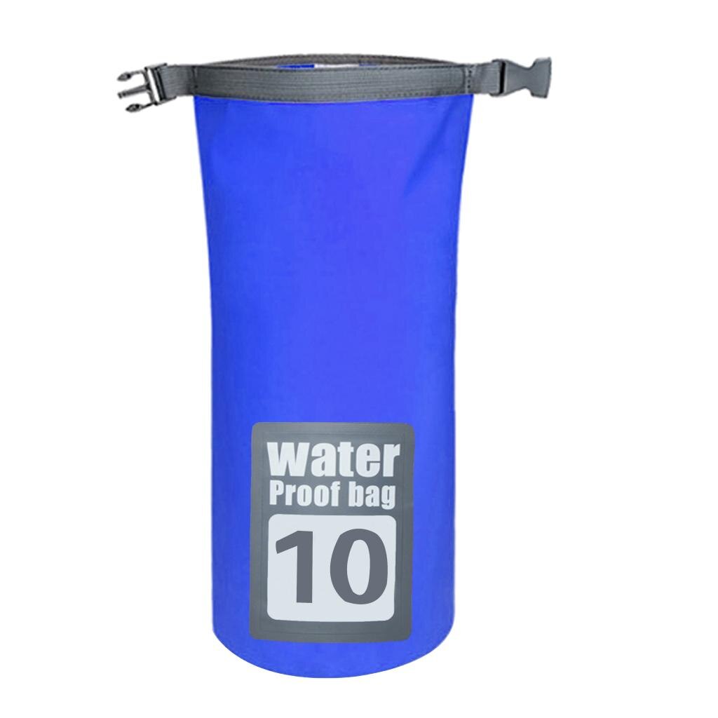 Waterproof Dry Bag Backpack Camping Kayak Roll Top Sack Shoulder Pack: 10 L 