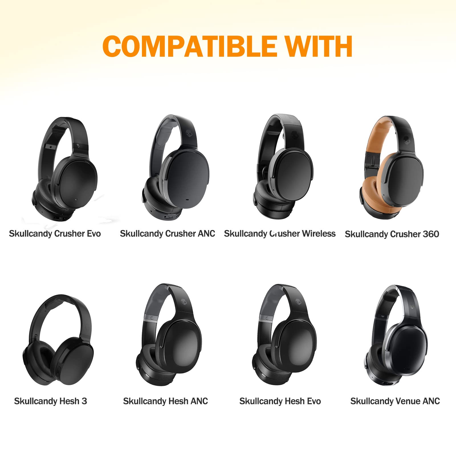 Vervangende Cooling-Gel Oorkussens Oorbeschermer Geschikt Voor Skullcandy Hesh3 Anc Evo Crusher Draadloze Locatie Hoofdtelefoon Oorkussens