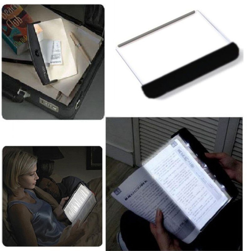 Flat Plate LED Book Light Reading Night Light Portable Travel dormitory Led Desk Lamp Eye Protect for Home Bedroom