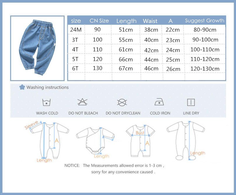 Orangemom – pantalon d'été pour enfants de 2 à 6 ans, jean en coton doux, respirant, solide, Long,