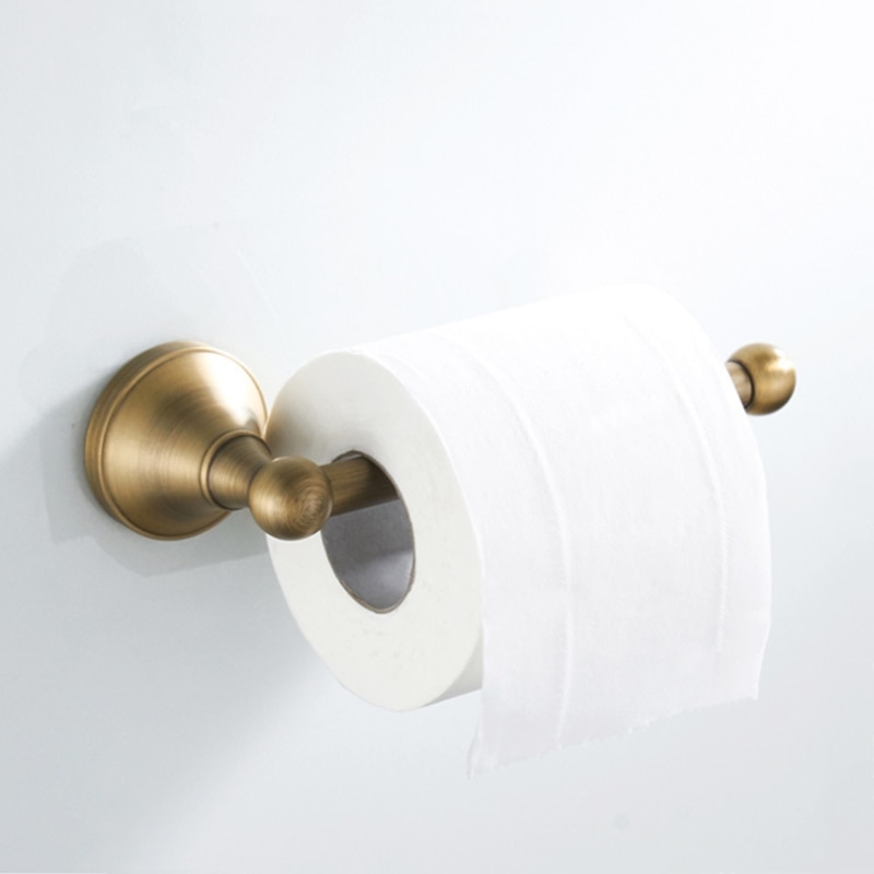 Wc-paperiteline musta/kulta/antiikki wc-paperiteline kylpyhuonetarvikkeet seinään kiinnitettävä
