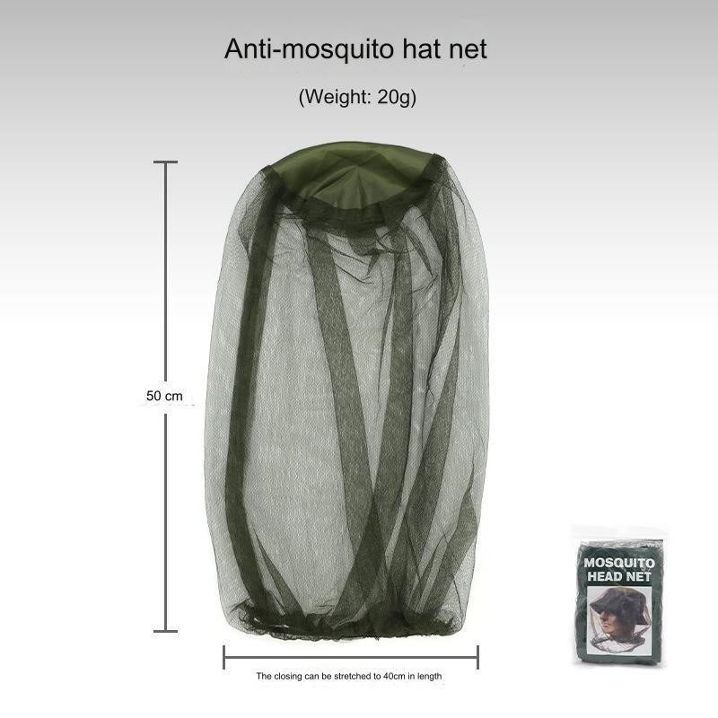Cabeça ao ar livre máscara facial chapéu net capa anti-mosquito elástico mosquiteiro boné de viagem respirável cabeça malha cobre boné de pesca redes