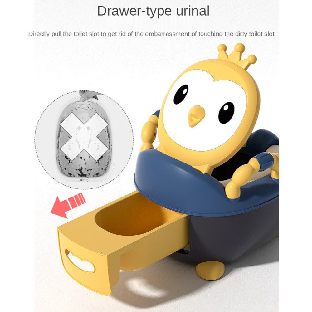 Kids Baby Potty Training Seat Children's Pot Ergonomic Potty Chair Toilets Comfy Back Animal Potty WC Children