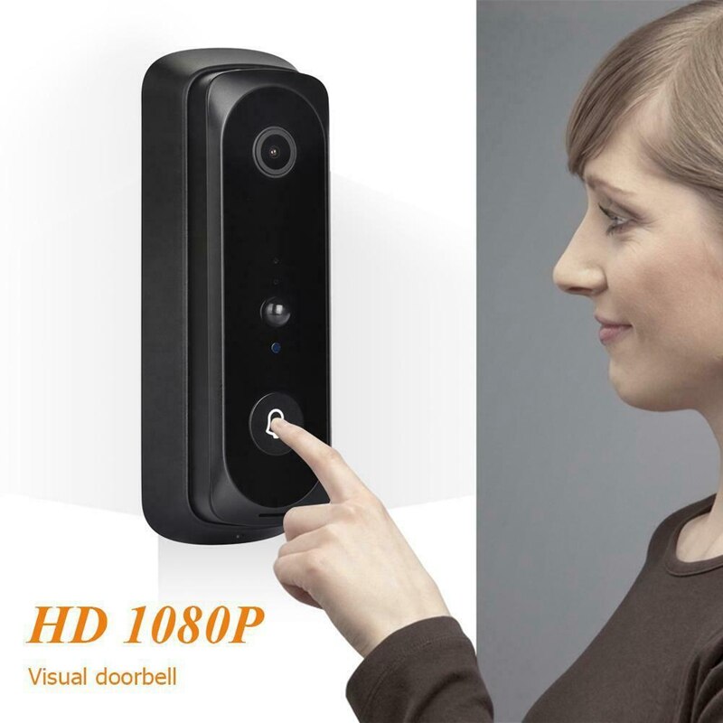 V20 smarte wifi video dørklokke kamera visuelt intercom med klokkesæt nattesyn ip dørklokke trådløst hjem sikkerhedskamera