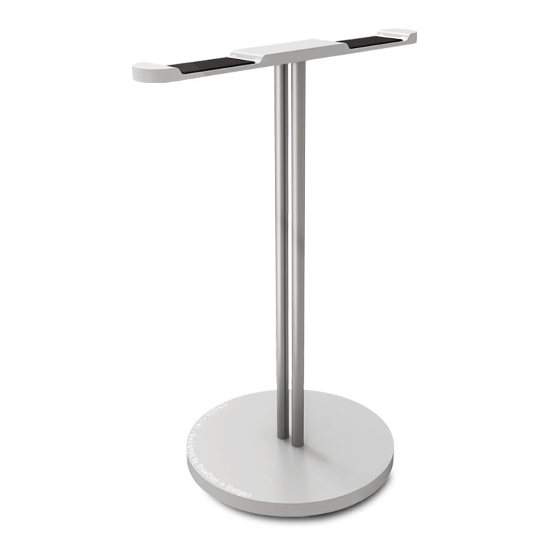 Aluminum Headphone Holder Stand Dual Hanger Holder Earphone Desk Display Rack Bracket with Anti-slip Pad for Game Headphones: Yellow