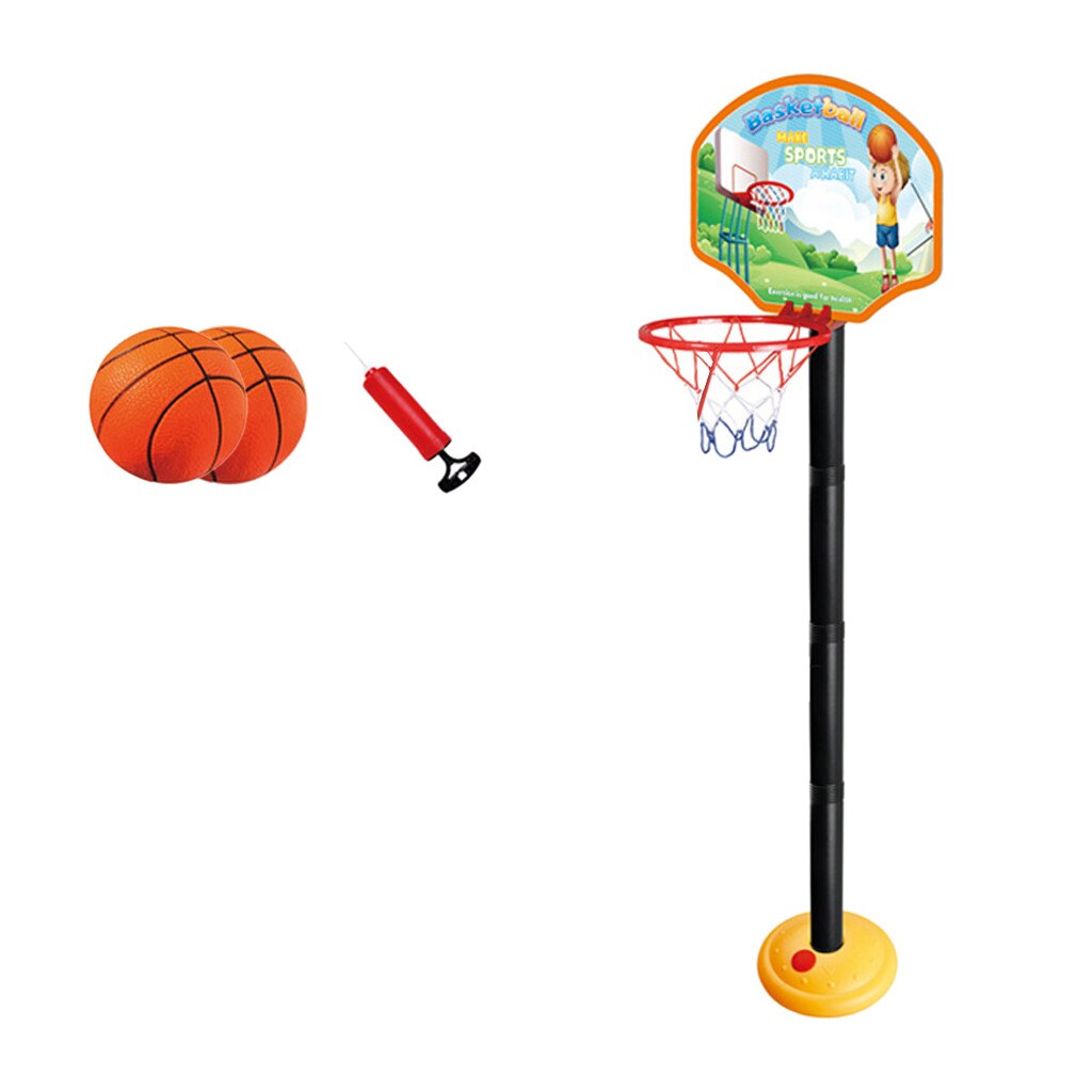 Liftable Indoor Cardboard Shooting Toys Children's basketballs hoop Adjustable Portable Outdoor Baby Kids Play Sets: D