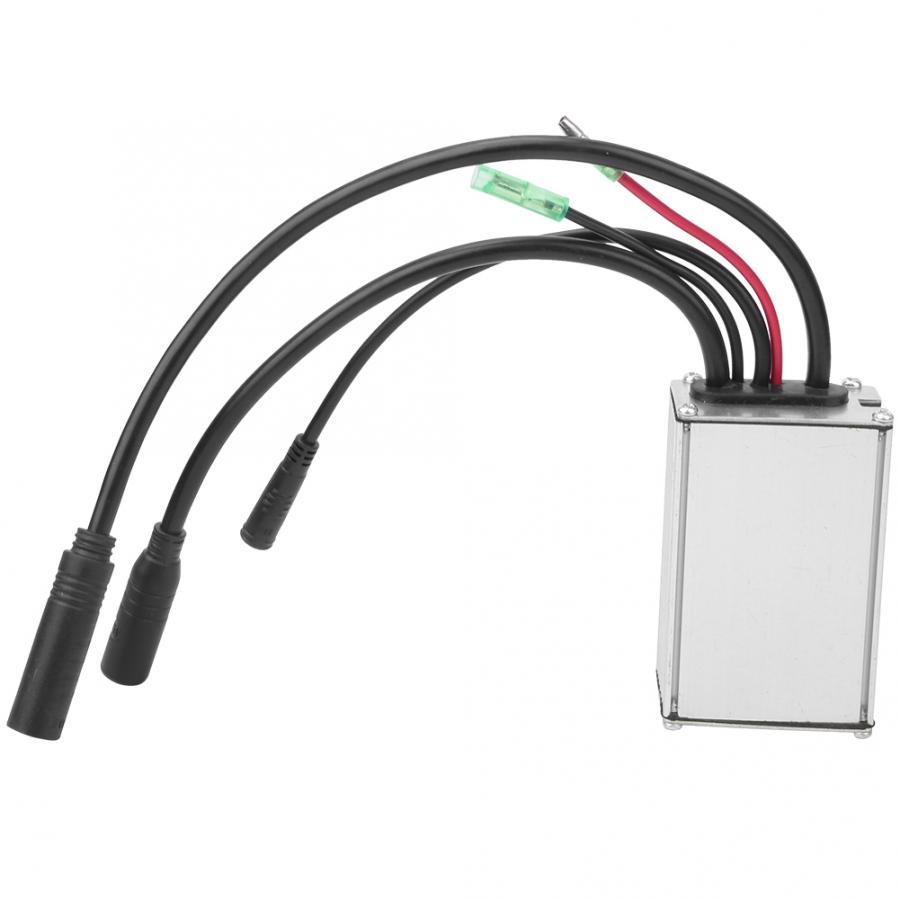 E-bike Motor Controller Scooter Brushless Controller 36V/48V15A with Waterproof Adapter Hall Square Electric Bicycle Motor