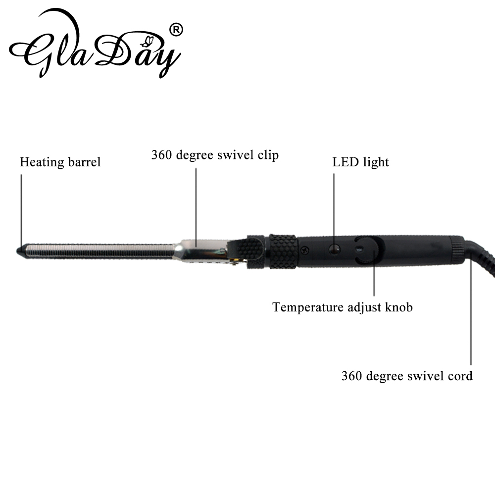9-15mm Deep Curly Hair Styler Curls Ceramic Curling Iron Wand Curler Pear Hair Curlers Rollers Good Items Curling Wand