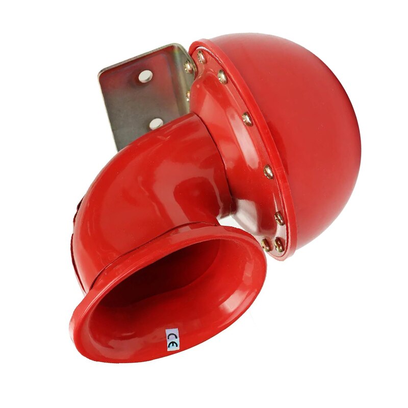Klaxon électrique 12V rouge modifié pour voiture et moto, vache Super forte appelée klaxon électrique