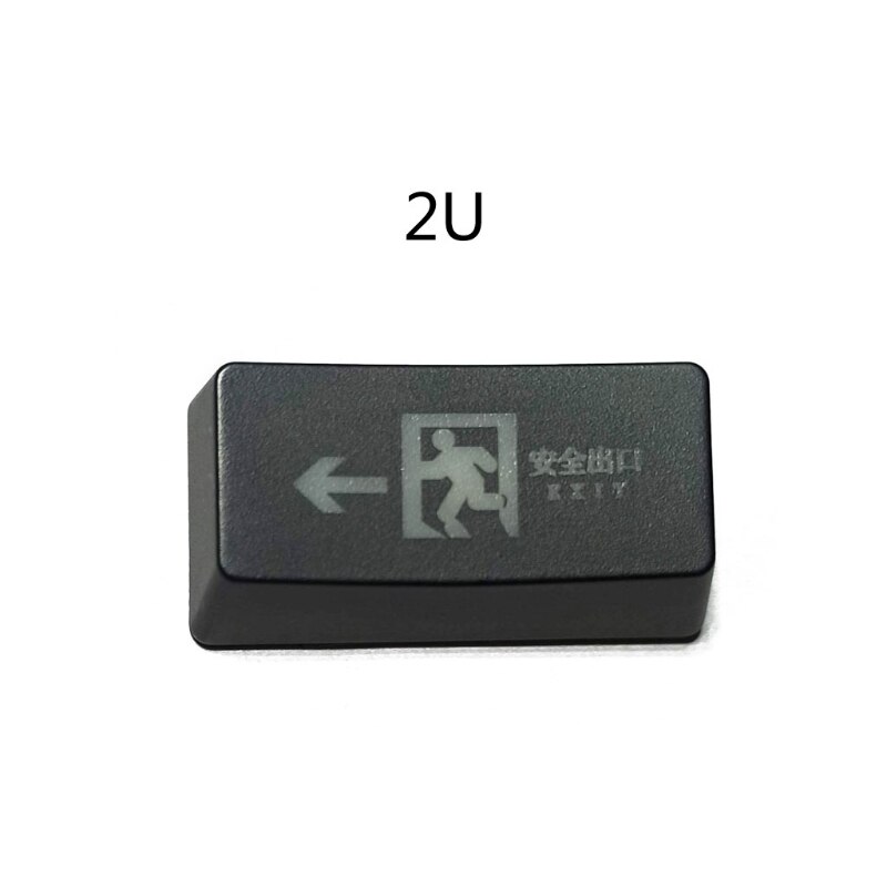 R1 2U Backspace Keycap Shine Through Keycaps ABS Etched Backlit Keyboard Keycap