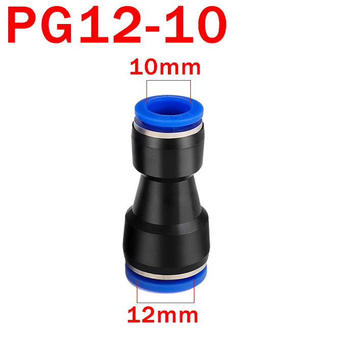10 st pneumatiska kopplingar snabbluftkoppling slangkoppling plast pu  pg 4mm 6mm 8mm 10mm 12mm tryck in i rörplugg: Kaki