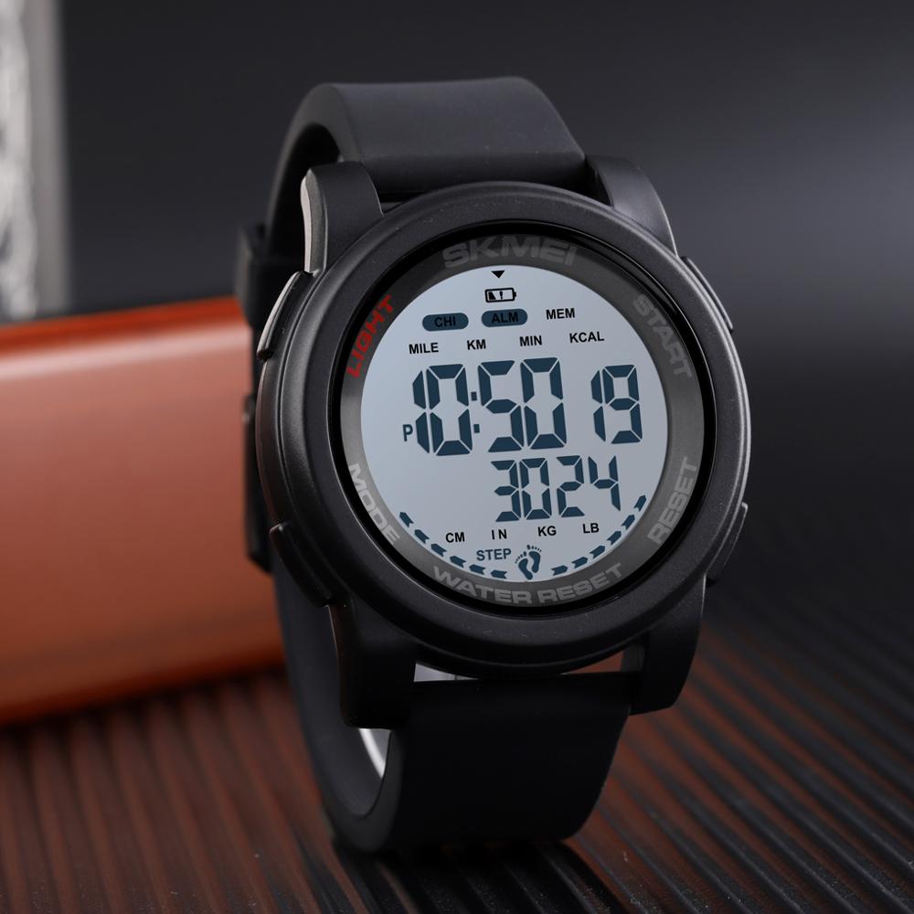 SKMEI Sport Horloge Mannen Calorie Digitale Horloge 5Bar Waterdicht Week Datum Display Stappenteller Digitale Horloges relogio masculino 1469