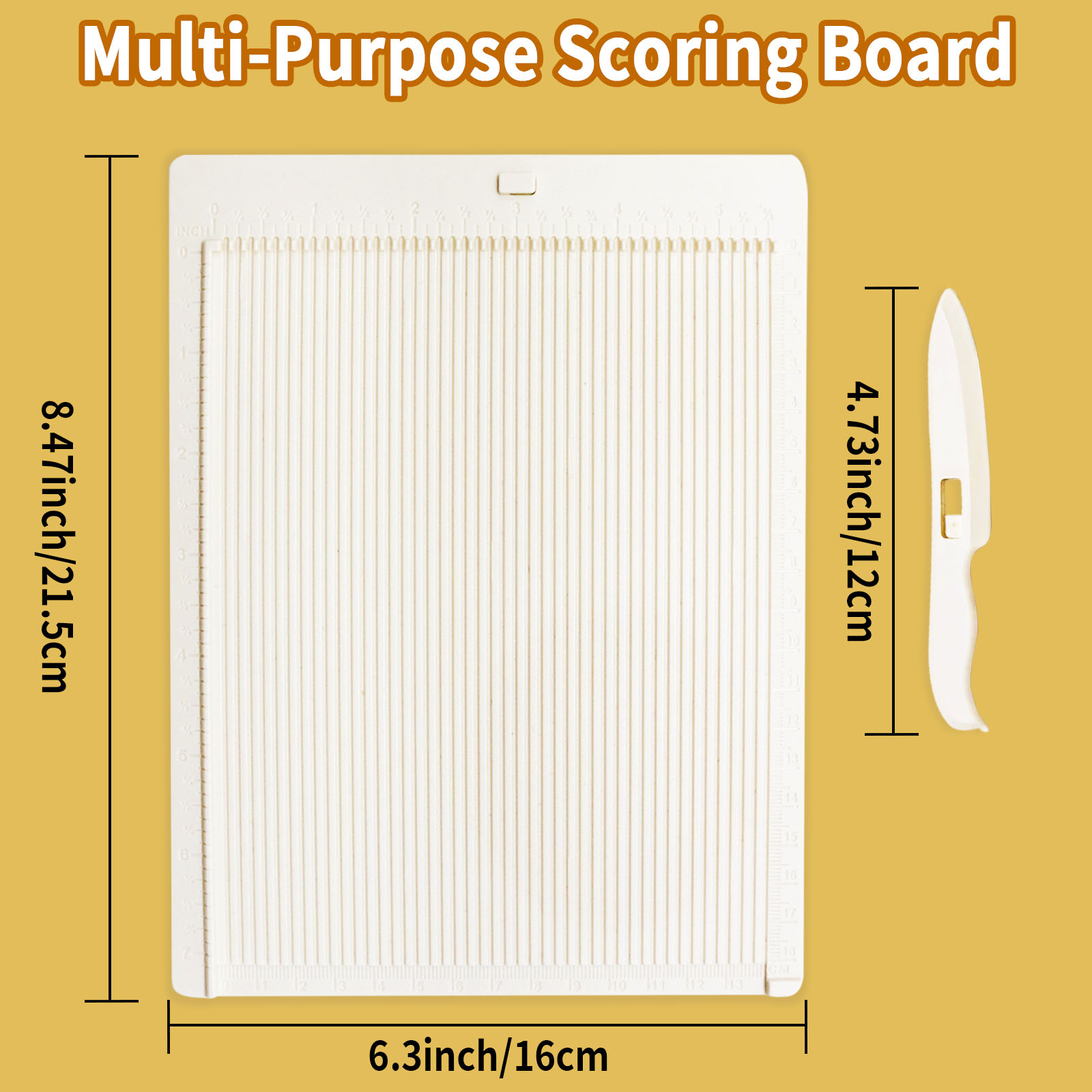 Planche de marquage, Kit de fabrication d'enveloppe, planche de coupe, outil de stylet, perforateur d'angle, onglet rond, planificateur, perforateur, coupe-papier artisanal: Blanc crème
