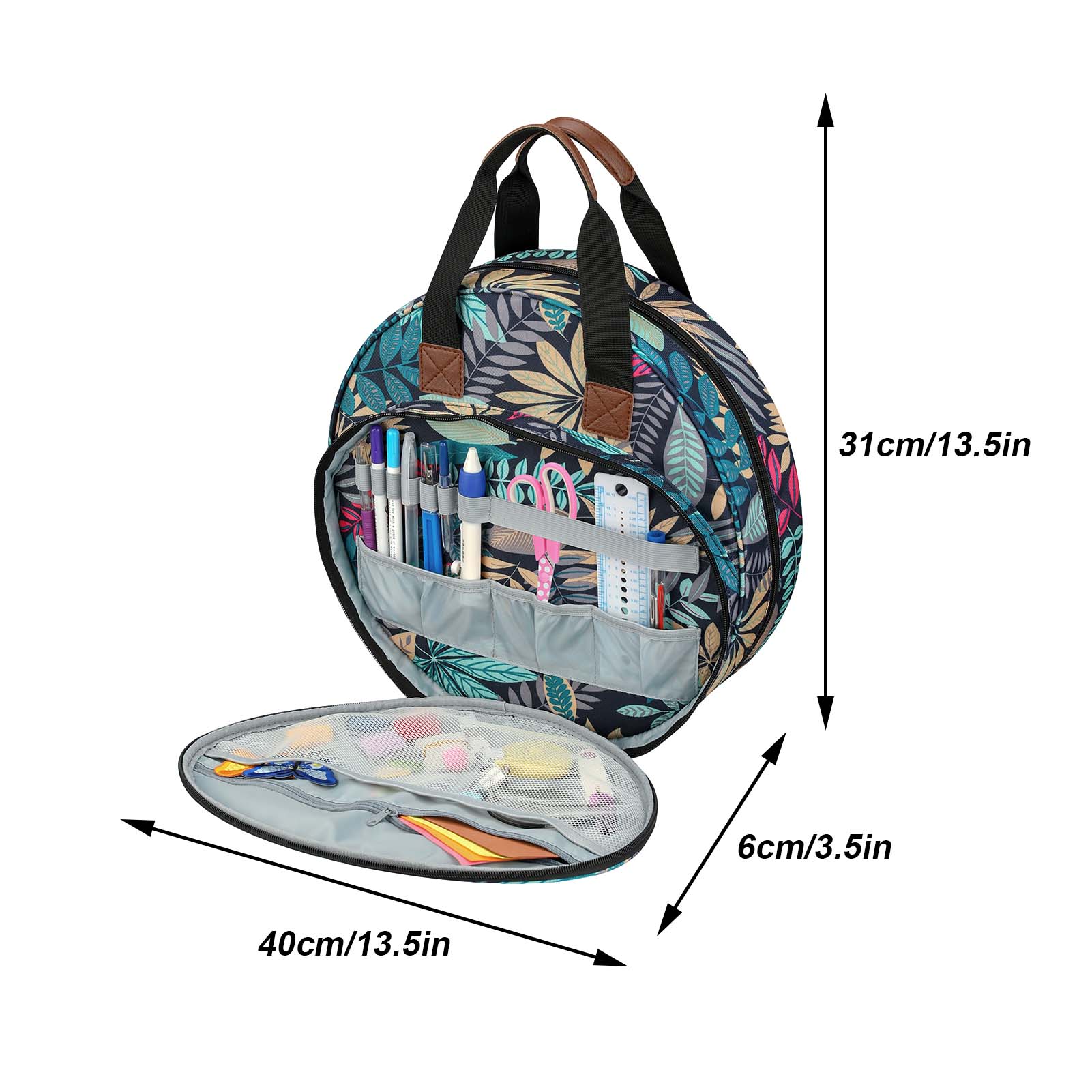 Portable Embroidery Tool Storage Bag Cross Stitch Set Storage Durable Bag Crochet Yarn Storage Bag