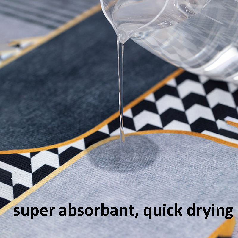 Panda Cartoon Hond Patroon Zachte Kussen Badmat Quick Dry Super Absorberende Non-Slip Badkamer Tapijt Diatomeeën Modder Tapijten waterdicht