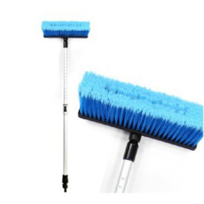 Car Flow-through Wash Brush Telescoping Handle Soft Cleaning Head RV Truck Wash Trailer