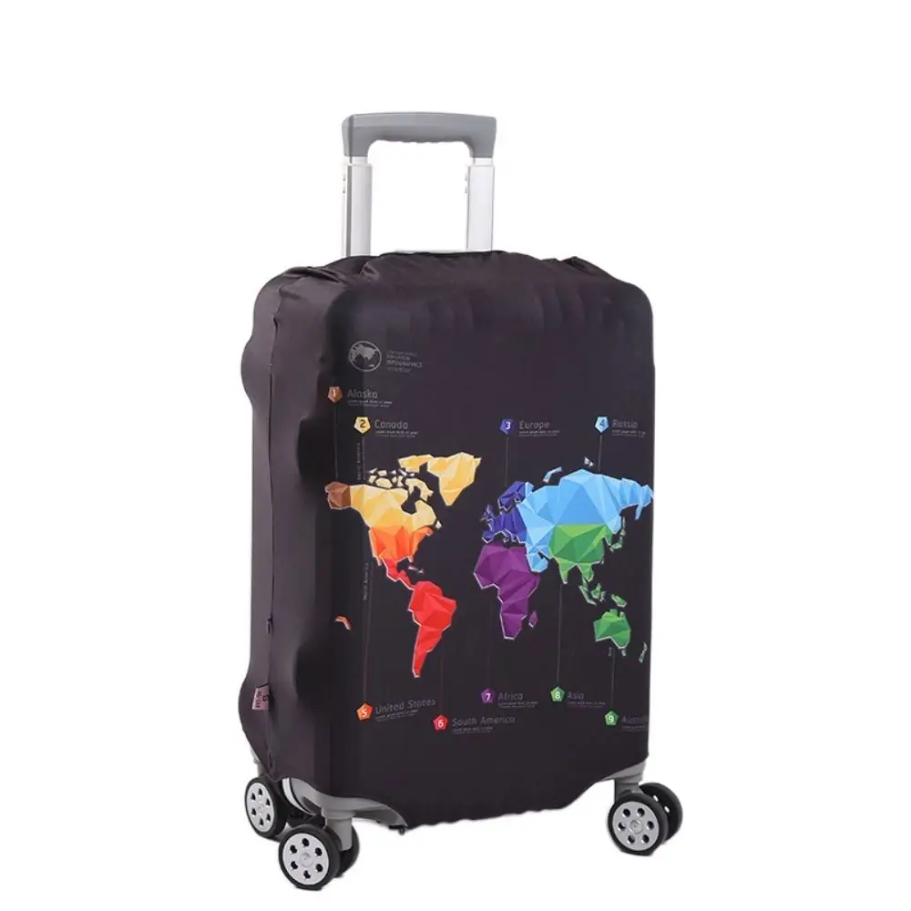 Housse de protection pour bagages 3D, motif Animal, chat, chien, valise à roulettes, housse anti-poussière, accessoires de voyage de 18 à 28 pouces: M / Beige