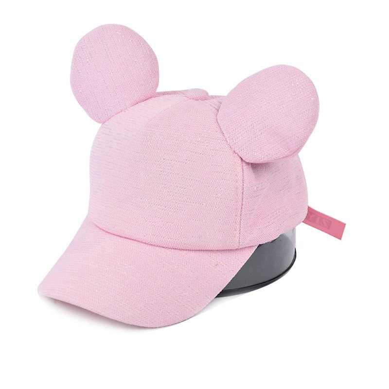 Niños gorra de béisbol con para orejas verano niños niña niño gorra de Sol de algodón gorra de béisbol, de hip hop niñas sombrero Czapka Z Daszkiem: pink