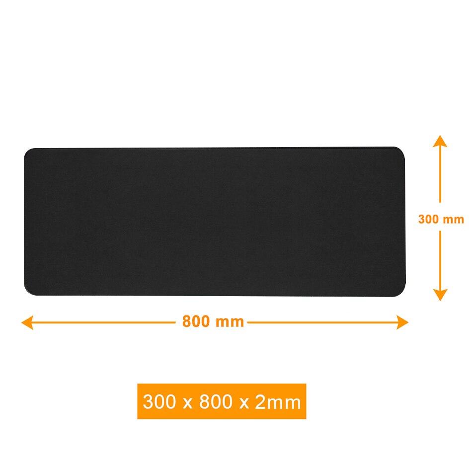 Alfombrilla de ratón RGB personalizada para Gaming alfombrilla de ratón para Gaming, color negro, LED, XXL Alfombrillas grandes de ratón, gran alfombra de escritorio con Teclado retroiluminado de 90x40mm: Non-RGB 300x800x2mm