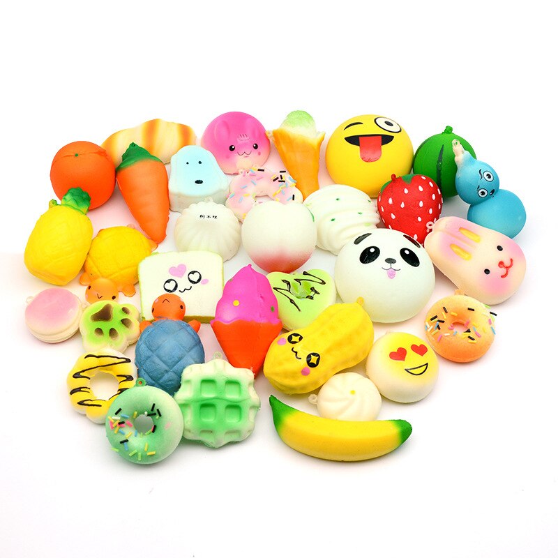 30 PZ/SET mini gatto animale squishy lento aumento jumbo cordicella Squishy Lento Aumento squishy divertente anti stress antistress