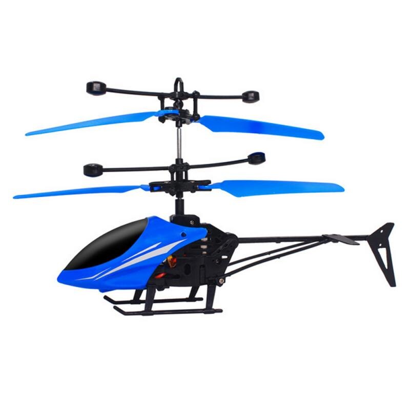 Afstandsbediening Helikopter Plezier Schorsing Smart Vliegtuigen Schorsing Speelgoed Verjaardag Cadeau Speelgoed Voor Kid: blue