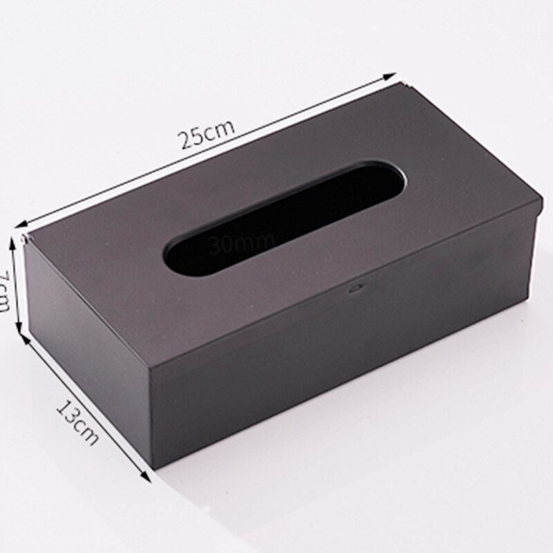 Stanless Steel Wall Mounted Tissue Box Napkin Holder Finish Square Tissue Box Cover Toilet Paper Holder Car Home Tissue Holder: Default Title