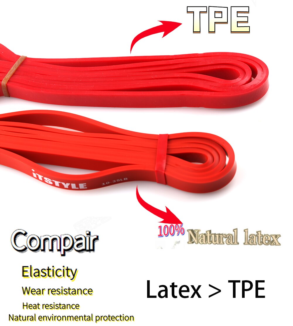 208cm modstandsbånd gummi pull up styrke muskler loop band fitness power expander 41 "