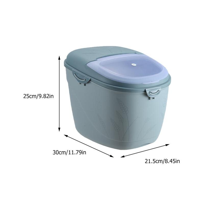 10Kg Keuken Collectie Rijst Emmer Insect-Proof Vochtbestendige Verzegelde Rijst Cilinder Korrel Hondenvoer Huishoudelijke Opslag rijst Doos