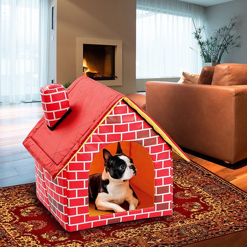 Cama de perro plegable portátil, caseta de Chihuahua, Yorkie, cama de Gato para perros pequeños/gatos, manta para cachorro