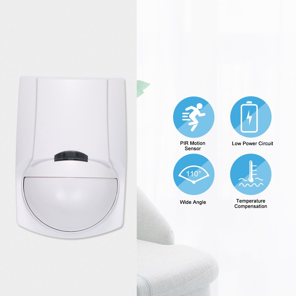 eWeLink 433Mhz RF PIR Motion Sensor PIR Wireless Dual Infrared Detector Smart Home Automation Security Alarm System