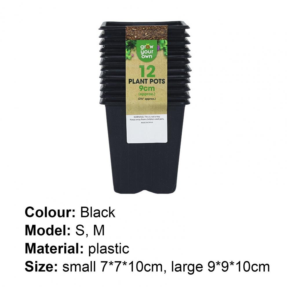 Grow Box macrame Black Easy to Harvest Plastic Small Plant Pots for Vegetables