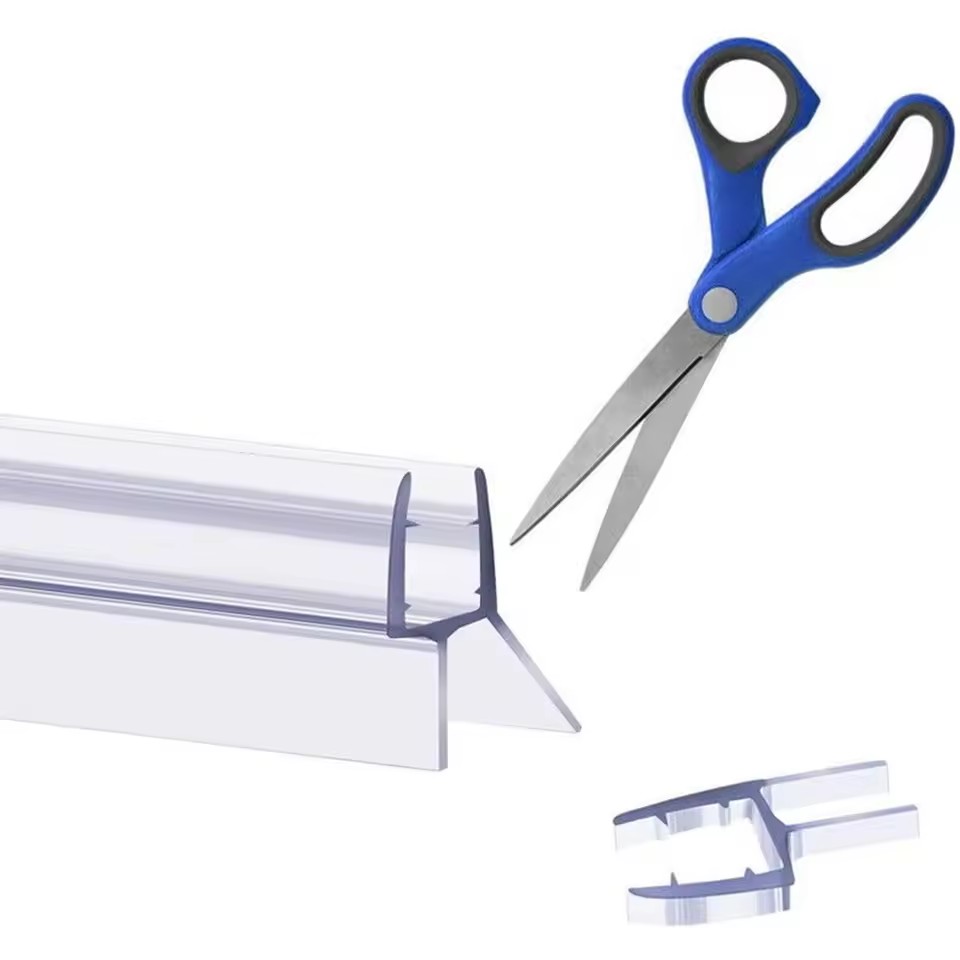 1Pcs Shower Door Seal Bath Shower Strip Seal Or Screens Doors 4-6mm Glass Seals Gaps Home Improvement