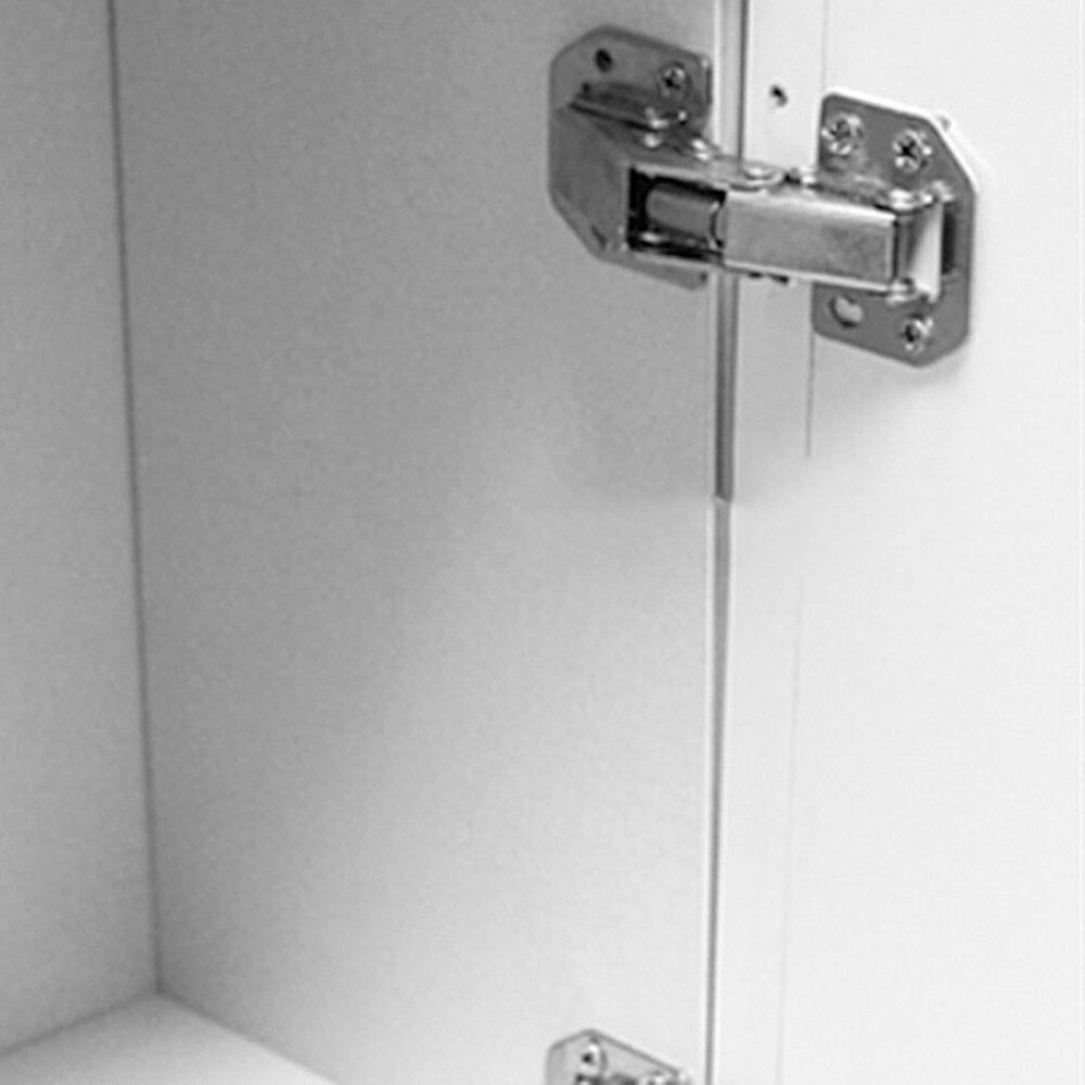 Praktische 90 Graden Kast Scharnieren 3 Inch No-Boren Gat Bridge Vormige Lente Scharnier Kastdeur Hardware Met Schroef #288741