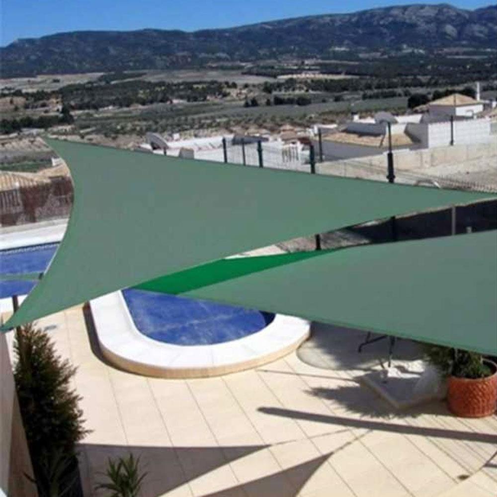 Vela de sombra portátil para exteriores, dosel práctico a prueba de humedad, toldo de tela Oxford para acampada, duradero