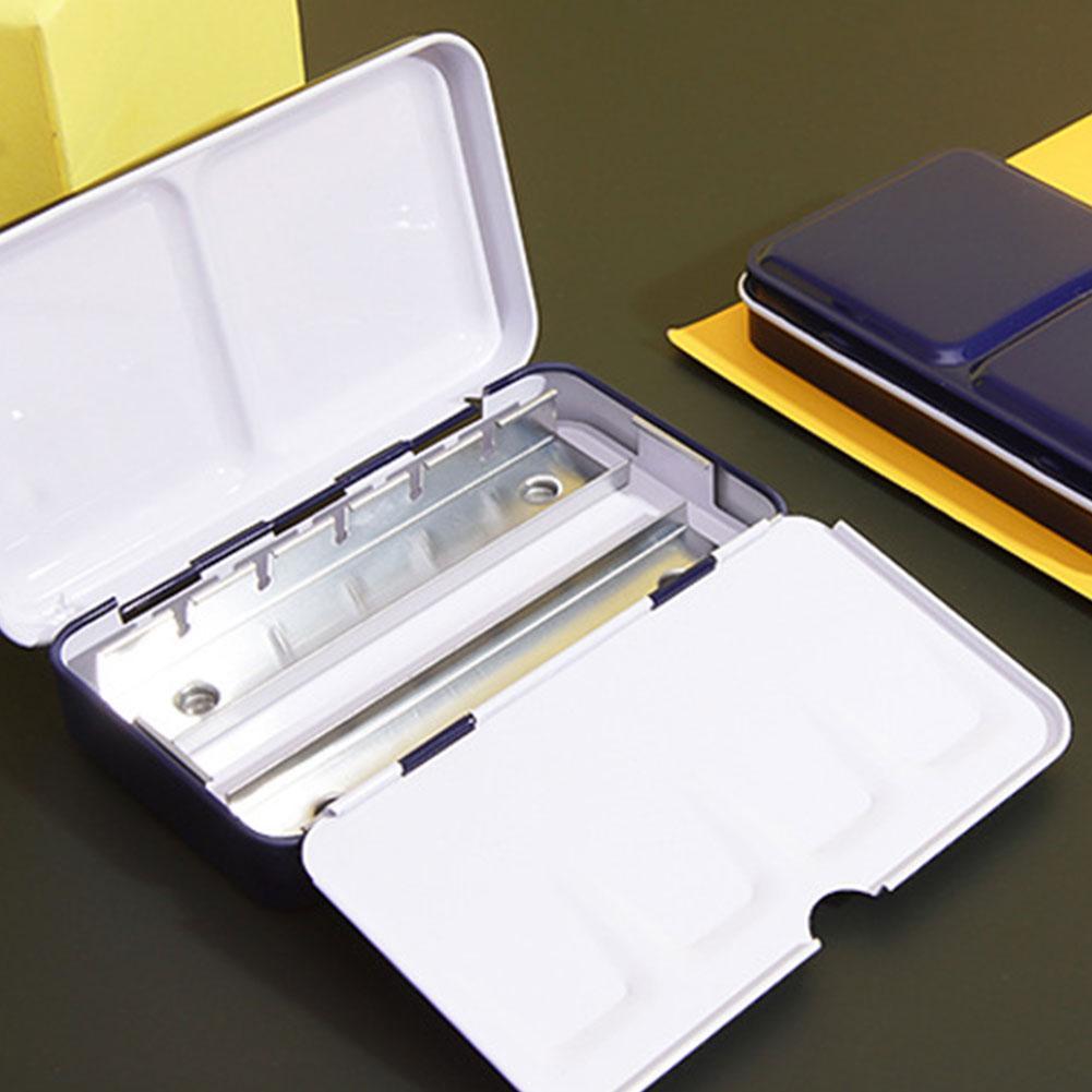 Aquarel Verf Blikken Doos Luchtdicht Palet Met 14 Schilderen Leveranties Schilderen Lege Boxs Reizen Ijzer Pannen Opslag Verf Voor Z0E2