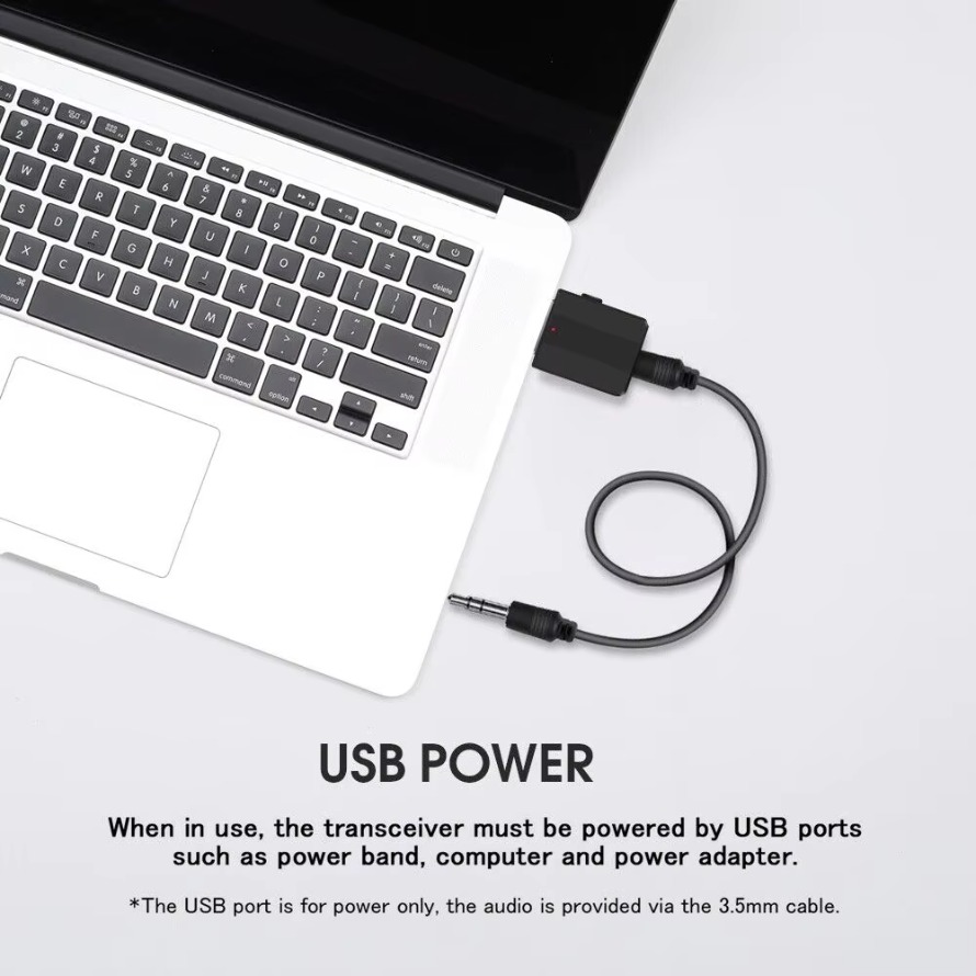Ricevitore trasmettitore Bluetooth USB Adattatore Bluetooth USB wireless 2 in 1 Jack AUX da 3,5 mm per PC Musica per auto Cuffie TV stereo AUX