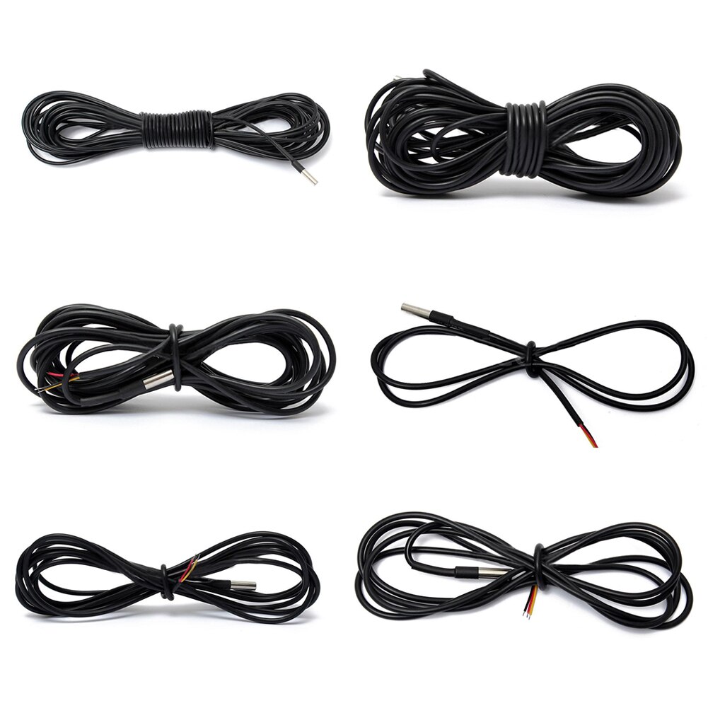 Water Temperature Temp Sensor Thermal Probe Thermometer DS18B20 3 wires 5 meter