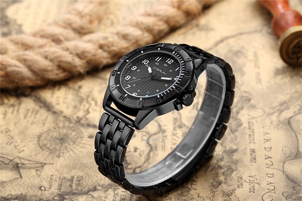 Hiver liquidation montres-bracelets décontracté montres plein acier hommes montre de sport étanche Relogio Masculino