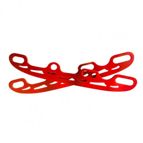 1 Pair Roller Skate Ski Blade Anti-rust Stainless Steel Ice Skating Blade Versatile Roller Ice Skates Blade for Skating Shoes: Red S