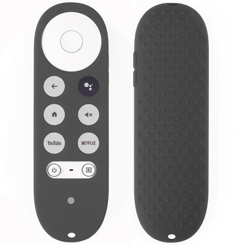 Silicone Case for Chromecast for Google TV Voice Remote Shockproof Protective Cover for Chromecast Voice Remote: Dark Green