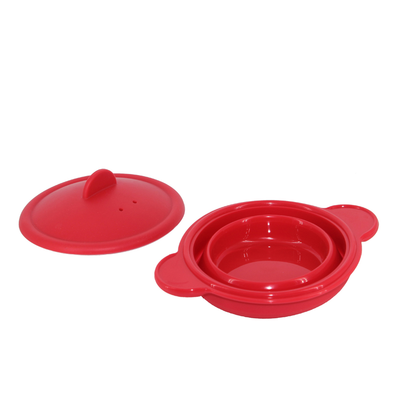 Incroyable Silicone étui à vapeur vapeur cuisine Gadget outil pour four micro-ondes avec couvercle en Silicone bol panier cuisine outils de cuisson
