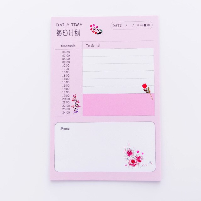 Daily Weekly Monthly Plan Memo Book 96 Pages Planner Schedule Notebook Agenda Time Table To Do List School Supply: Light Grey