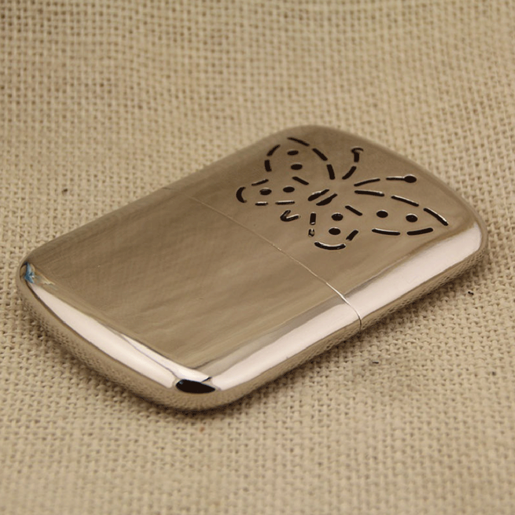 Portable Pocket Hand Warmer Zinc Alloy Portable Pocket Liquid Fuel Hand Warmer Indoor Outdoor Handy Heater