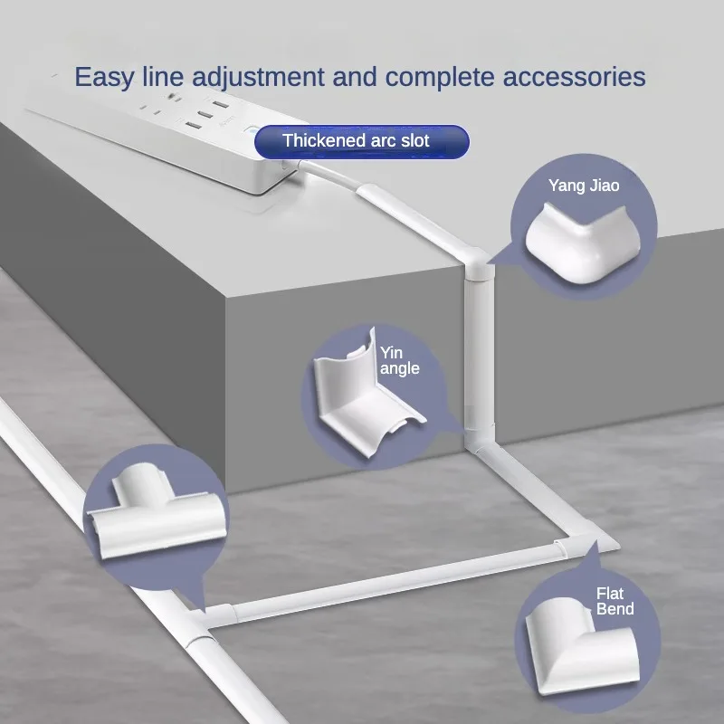 50 cm Kabelversteck, TV-Kabelversteck, Zauberstab-einstellen, Kabel-Concealer, Kabelabdeckung, Wandkabelmanagement, Kabelabdeckungen für wandmontierte Fernseher