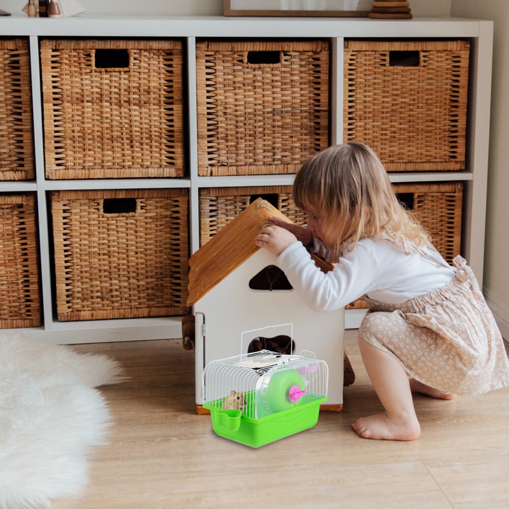 Transparent Hamster Cage Pet Nest Hamster Nest Chinchilla House with Handle