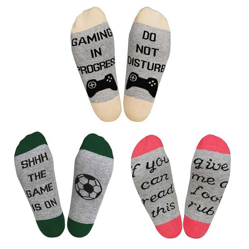 Kerst Sokken Als Je Kan Lezen Deze Sokken Kerst Sokken Herfst Winter Voetbal Medium Buis Sokken