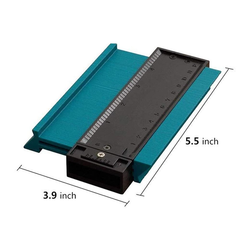 12/25cm Compact Contour Profile Ruler Gauge Tiling Laminate Tiles Edge Shaping Wood Measure Ruler Contour Gauge Duplicator