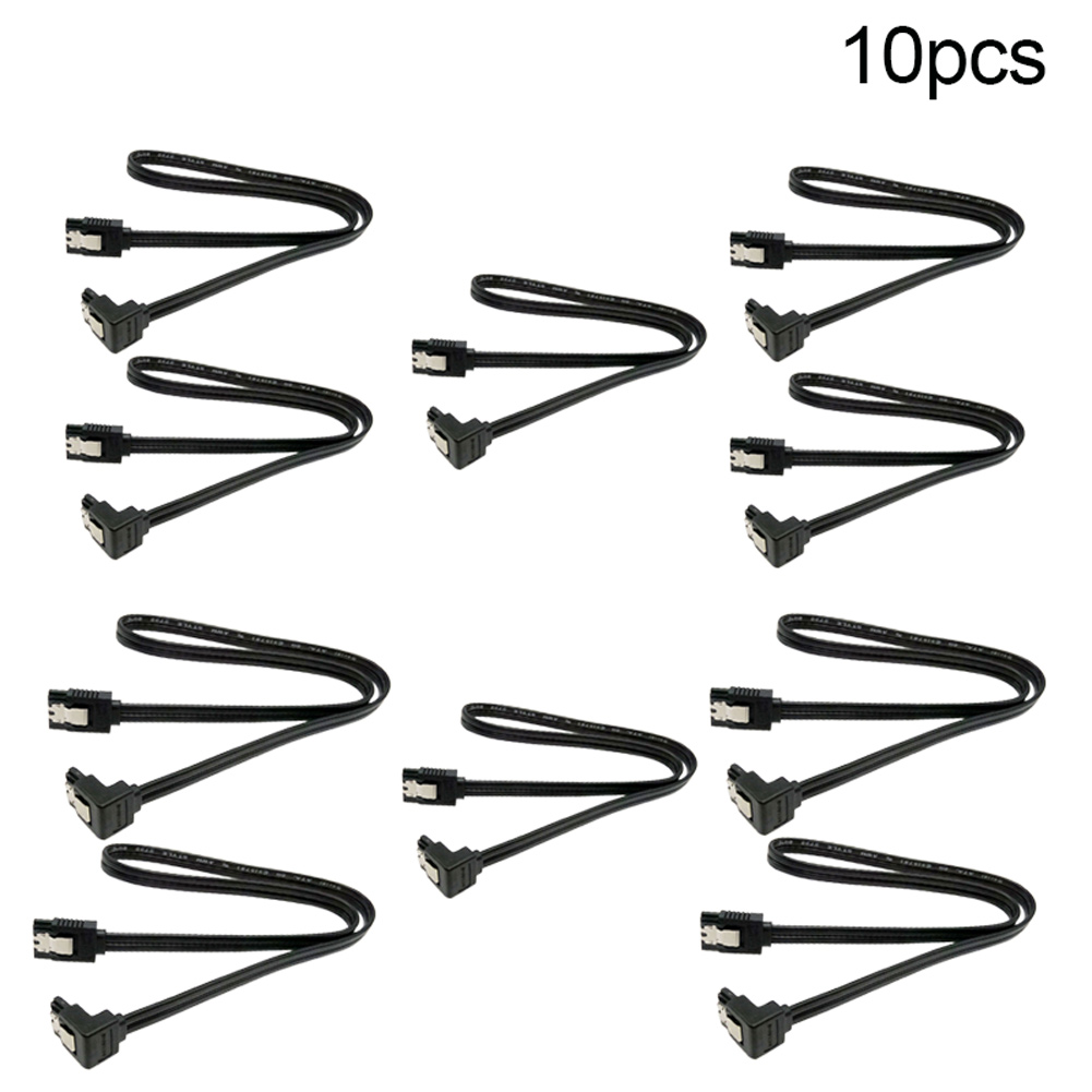 Sata 3.0 kabel sata iii 6gb/ s ret vinkel 90 grader til hdd harddisk 40cm kabel oplader dataoplader kabler stik